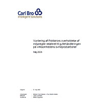 Carl Bro vurdering af Poldanors overholdelse af miljøregler